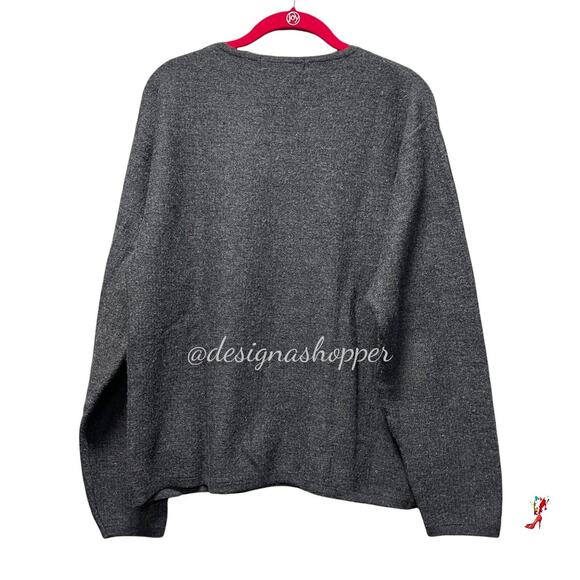 Geoffrey Beene Classic Gray sweater LG - Picture 5 of 7